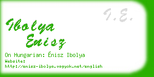 ibolya enisz business card